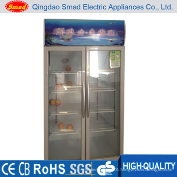 Supermarket Equipment Refrigeration Sliding Glass Door Showcase
